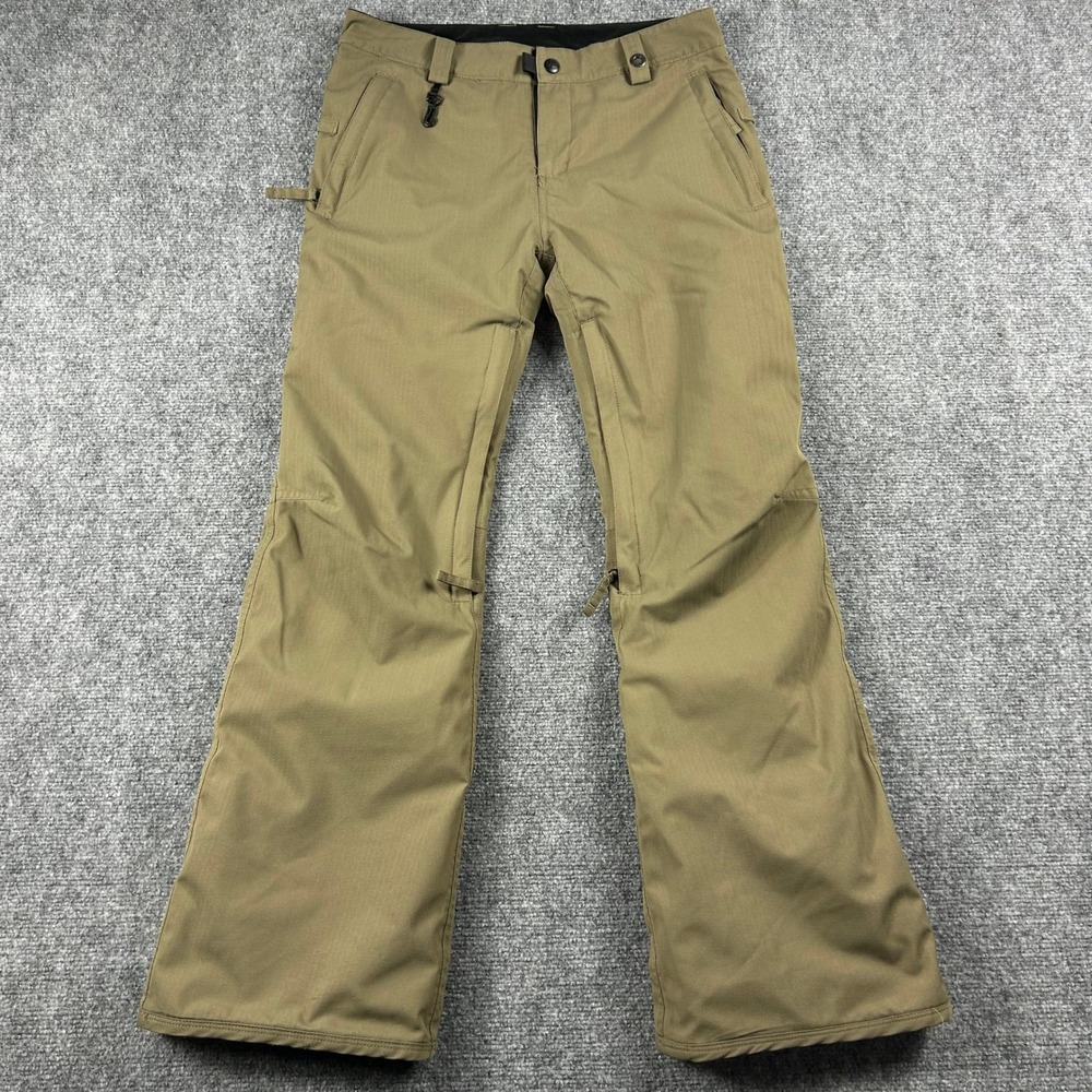 686 Snowboard Pants Womens S Tan infiDRY Waterproof Insulated Ski Snow Winter